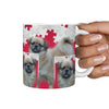 Tibetan Spaniel Dog Print 360 White Mug