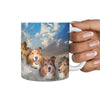 Shetland Sheepdog Mount Rushmore Print 360 Mug