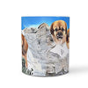 Tibetan spaniel Mount Rushmore Print 360 White Mug