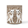 Oriental Shorthair Cat Print 360 White Mug