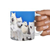 Samoyed Dog Mount Rushmore Print 360 White Mug
