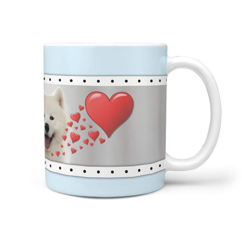 Cute Samoyed Dog Print 360 White Mug