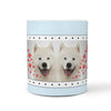 Cute Samoyed Dog Print 360 White Mug