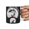 Siberian Husky Print 360 White Mug