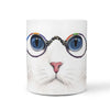 Cute Cat Print 360 White Mug