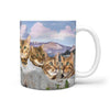 Bengal Cat On Mount Rushmore Print 360 Mug