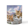 Bengal Cat On Mount Rushmore Print 360 Mug
