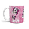 Siberian Husky Love Print 360 White Mug