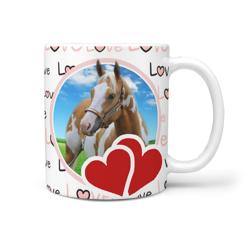 American Paint Horse Love Print 360 White Mug