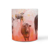 Limousin Cattle (Cow) Print 360 White Mug