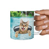 Cute Bangle Cat Print 360 Mug