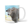 Australian Charbray Cattle (Cow) Print 360 White Mug