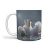 Lovely Swans Print 360 White Mug