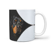 Rottweiler On Black Print 360 Mug
