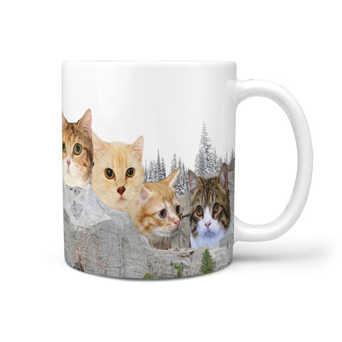 Munchkin Cat On Rushmore Print 360 Mug