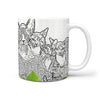 Sphynx Cat Mount Rushmore Print 360 White Mug