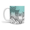 Burmese Cat Mount Rushmore Print 360 White Mug