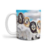 Tibetan Mastiff Dog Mount Rushmore Print 360 White Mug