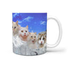 Beautiful Ragamuffin Cat On Mount Rushmore Print 360 Mug