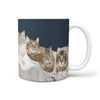 Siberian Cat On Mount Rushmore Print 360 Mug