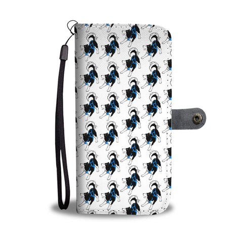 Siberian Husky Dog Pattern Print Wallet Case-Free Shipping