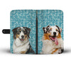 Australian Shepherd Dog Print Wallet Case-Free Shipping