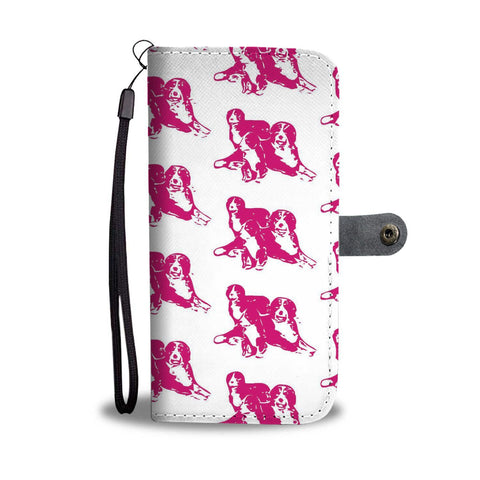 Bernese Mountain Dog With Family Patterns Print Wallet Case-Free Shipping