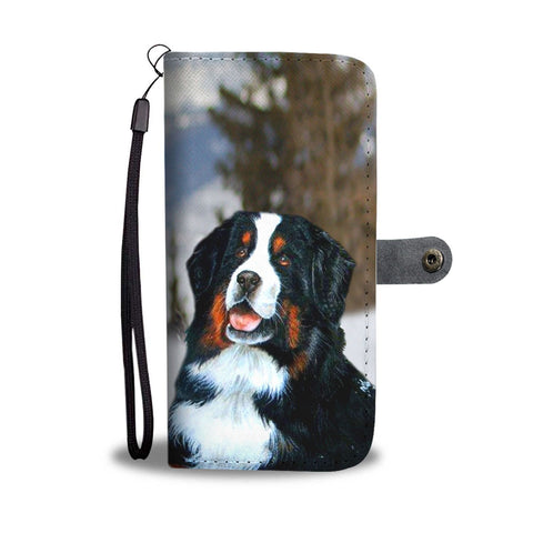Bernese Mountain Dog Print Wallet Case-Free Shipping