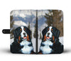 Bernese Mountain Dog Print Wallet Case-Free Shipping