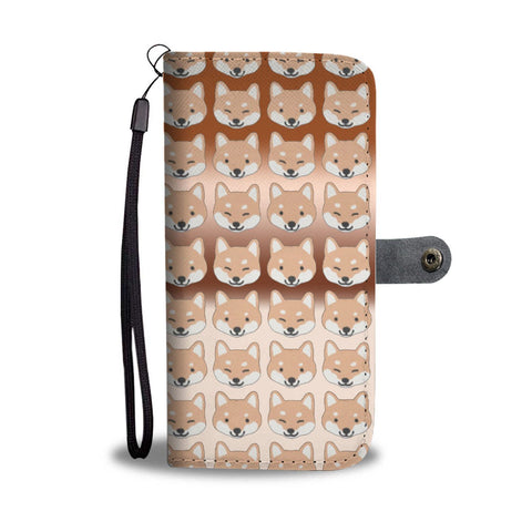 Shiba Inu Dog Patterns Print Wallet Case-Free Shipping