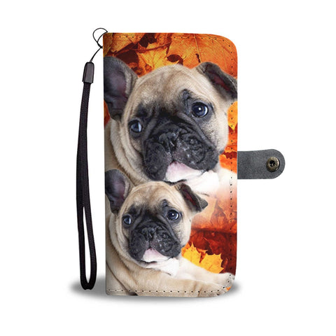 Cute French Bulldog Puppy Wallet Case- Free Shipping