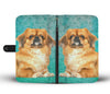 Cute Pekingese Dog Print Wallet Case-Free Shipping