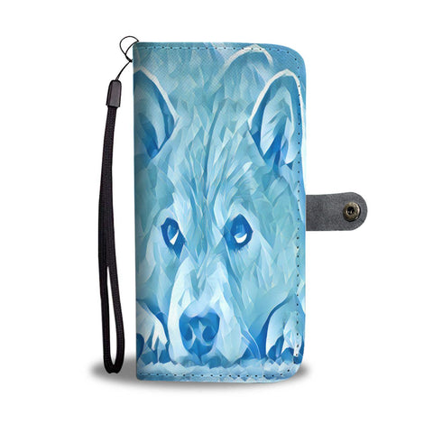 Iced Shiba Inu Dog Print Wallet Case-Free Shipping