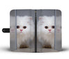 White Persian Cat Wallet Case- Free Shipping