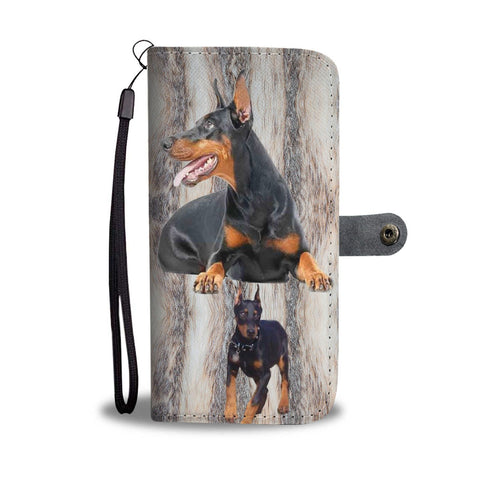 Amazing Doberman Pinscher Dog Print Wallet Case-Free Shipping