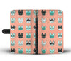 French Bulldog Different Faces Print Wallet Case-Free Shipping