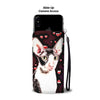 Cornish Rex Cat With Love Print Wallet Case-Free Shipping