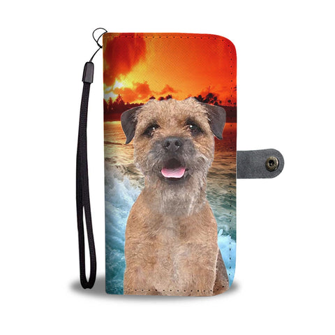 Border Terrier Print Wallet Case- Free Shipping