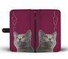 Chartreux Cat Print Wallet Case-Free Shipping