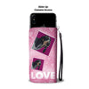 Bluetick Coonhound Dog with Love Print Wallet Case-Free Shipping