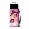 Brussels Griffon Dog with Love Print Wallet Case-Free Shipping