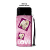 Chow Chow Dog with Love Print Wallet Case-Free Shipping