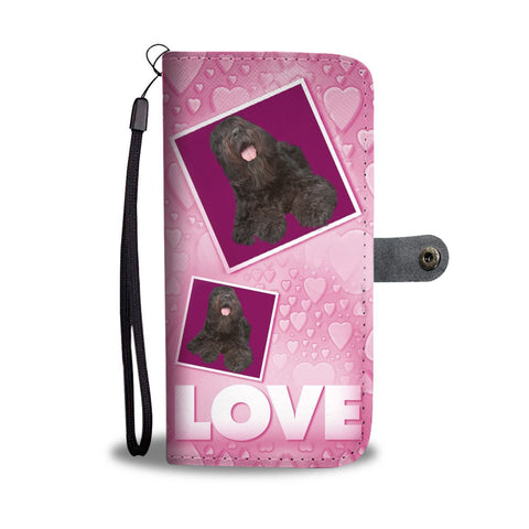 Bouvier des Flandres Dog with Love Print Wallet Case-Free Shipping