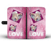 Pekingese Dog with Love Print Wallet Case-Free Shipping