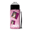 Bernese Mountain dog with Love Print Wallet Case-Free Shipping