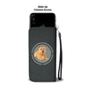 Cute Norwich Terrier In Circle Print Wallet Case-Free Shipping