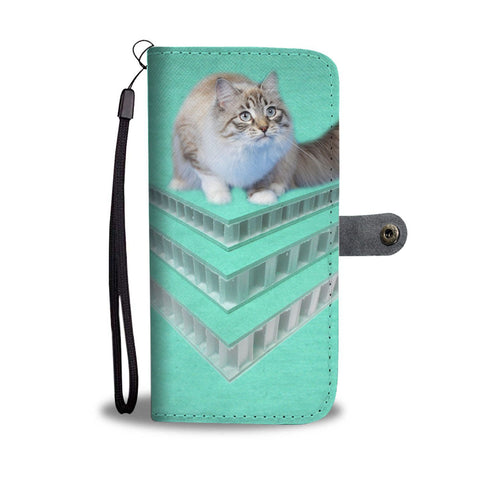 Ragamuffin Cat Print Wallet Case-Free Shipping