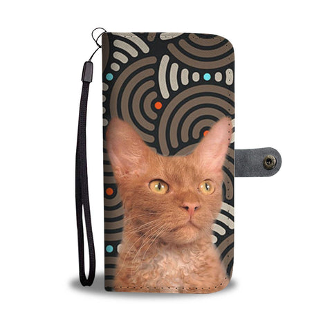 Cute LaPerm Cat Print Wallet Case-Free Shipping