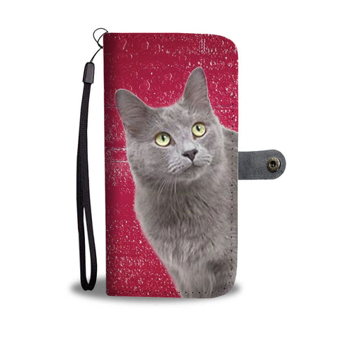 Nebelung cat Print Wallet Case-Free Shipping