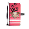 Miniature pig Print Wallet Case-Free Shipping
